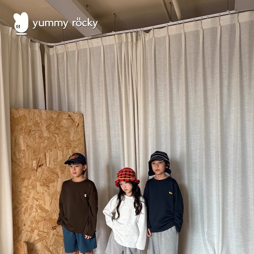 yummyrocky动物刺绣儿童长袖T恤