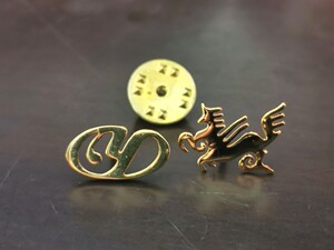 雅戈尔吉祥物胸标西服标志配件金属龙马标1只 雅戈尔LOGO标