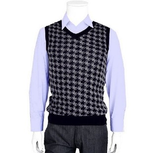 品牌㊣男士 清仓 百搭毛背心羊毛背心坎肩6M02断码