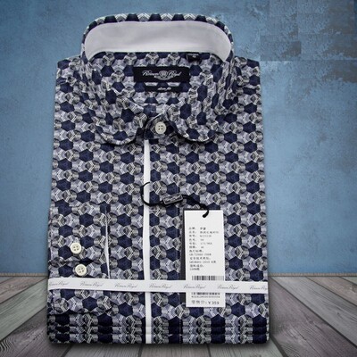 男士长袖全棉商务多色衬衣