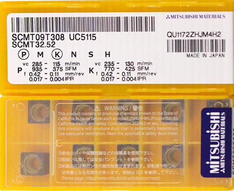 原装 数控刀片 SCMT09T308 UC5115