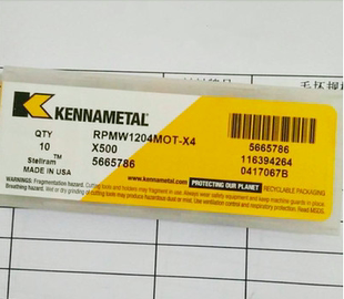 RCMT2006M0 KC850正宗肯纳铣削刀具机夹刀粒 CNC加工中心面铣刀片