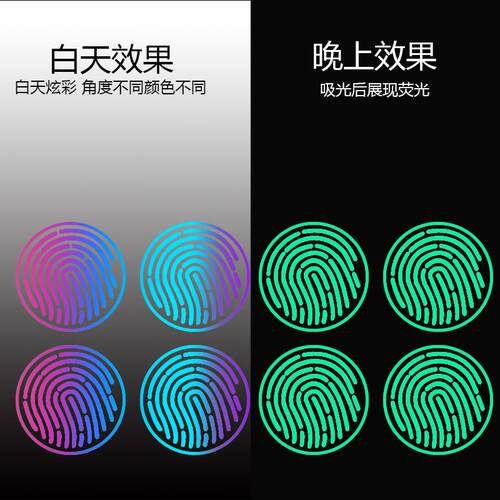 车门开关提示贴夜光改装
