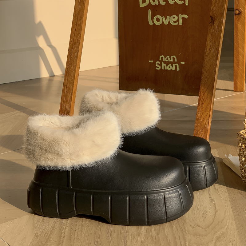 室内外穿两用潮流百搭棉拖鞋