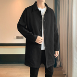 风衣男中长款秋季宽松潮流休闲外套店主风B358-F86-P100，男装风衣，电商B345