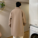呢子大衣加棉加厚港风冬季风衣中长外套B358-F108-P120加棉P130，男装风衣，电商B345