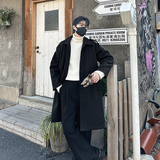秋冬男士中长款风衣宽松过外套呢子大衣B358-F112-P125加棉P135，男装风衣，电商B345