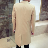 春秋男士中长款休闲百搭中长款风衣潮B358-F07-P75加绒P85，男装西服，电商B345