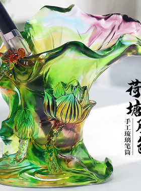 琉璃祝福中式桌面送朋友同事领导