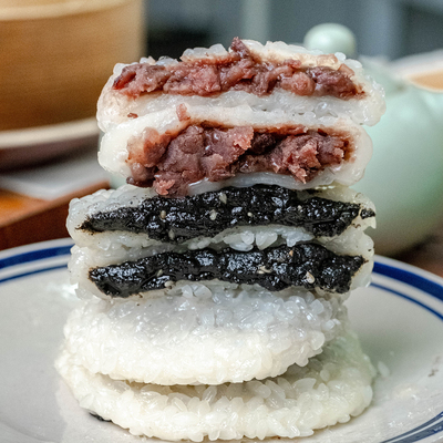 手工糕点糯米团子饼米果子黑芝麻