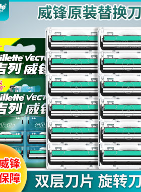 吉列威锋老式手动旋转双层刀片