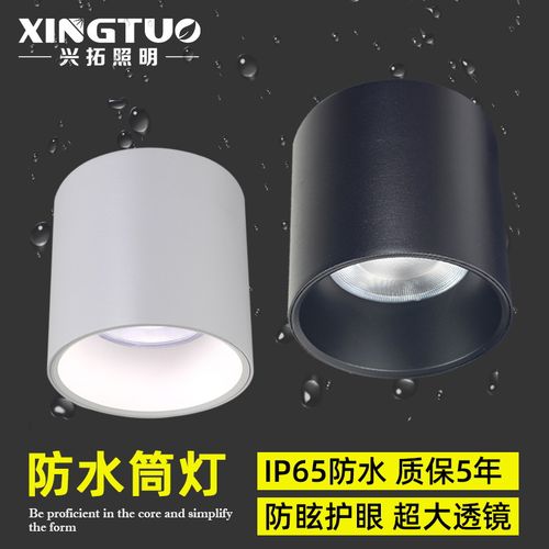 明装筒灯户外防水防眩光高显色