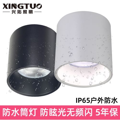明装筒灯户外防水防眩光高显色