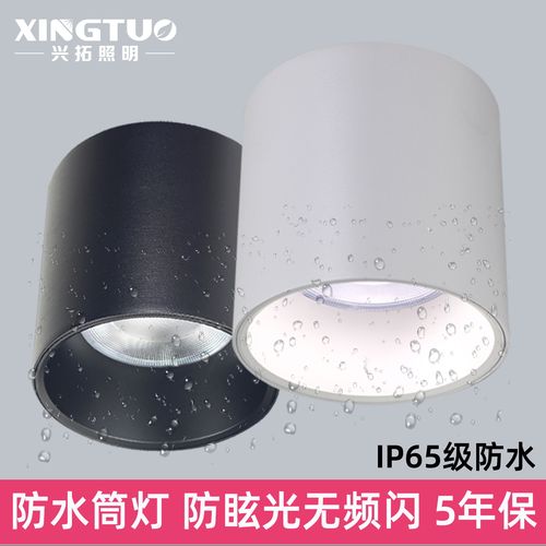 明装筒灯户外防水防眩光高显色