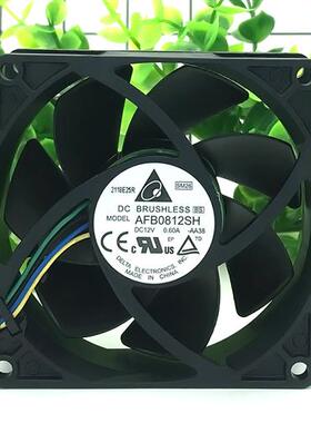AFB0812SH 8025 12V 0.60A 8CM 温控PWM大风量机箱散热风扇