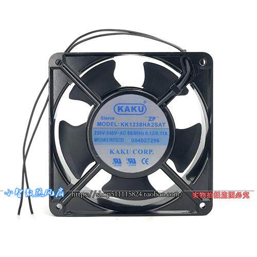卡固轴流风机KK1238HA2SAT口罩机12CM 220V工业散热风扇12038