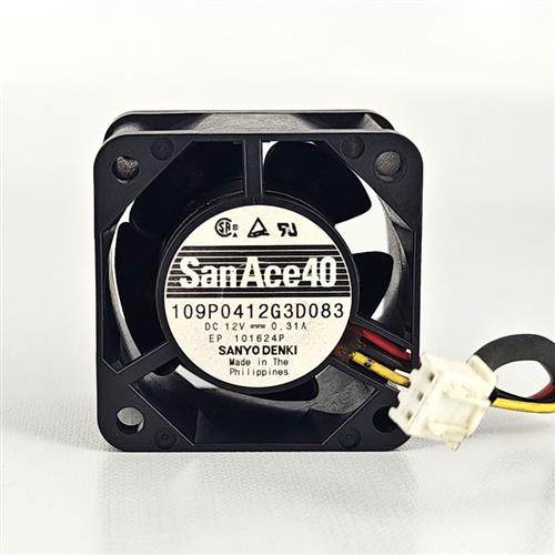 正品SANYO 109P0412G3D083 4028 12V 0.31A 散热风扇 4CM三线机箱