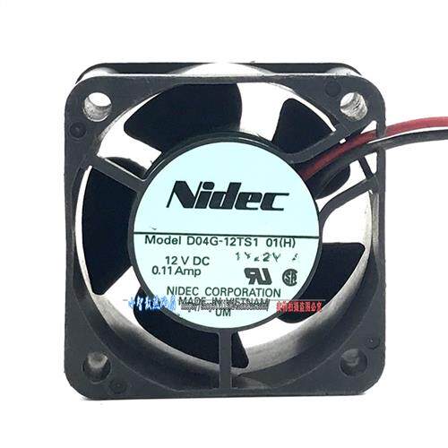 Nidec D04G-12TS1 12V 0.11A 4020 4CM厘米超静音 交换机散热风扇