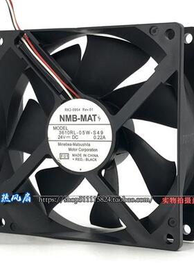 全新 3610RL-05W-S49 24V 0.22A 9025 9cm 机箱变频器散热风扇