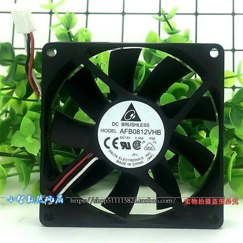原装  8015 0.30A 8CM DC12V AFB0812VHB CPU 静音 散热风扇