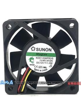 原装  TAJUN KDE1206PKV2 12V 1.1W 6CM 6020 3线 超静音风扇