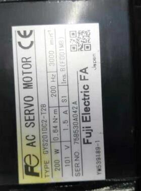 GYS201DC2-T2B伺服电机成色漂亮保修3个月 议价