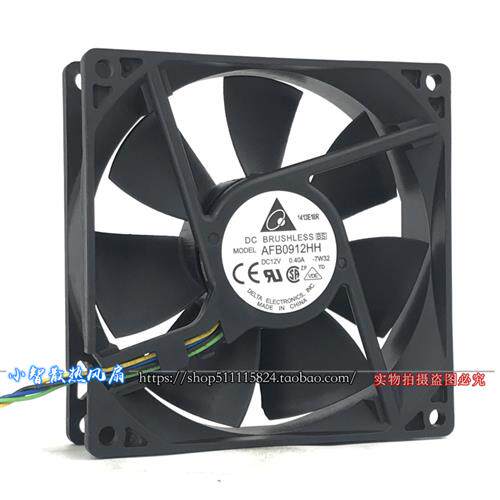 原装 9025 9CM AFB0912HH 12V 0.4A 双滚珠 4线温控机箱风扇