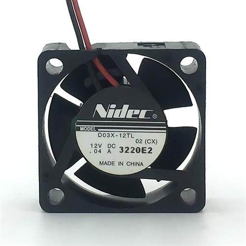 Nidec 3cm小微型风扇机箱静音散热风扇 D03X-12TL 3010 12V 0.04A