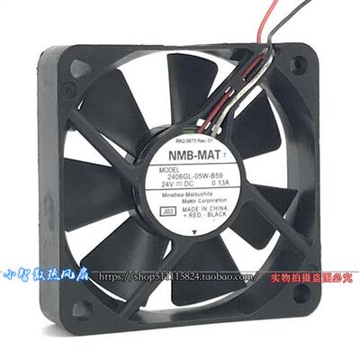 6CM 6015 24V 0.13A静音 变频器 电源散热风扇2406GL-05W-B59