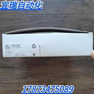全新原装正品 IFM IB0029 电感式接近传感器 现货销售