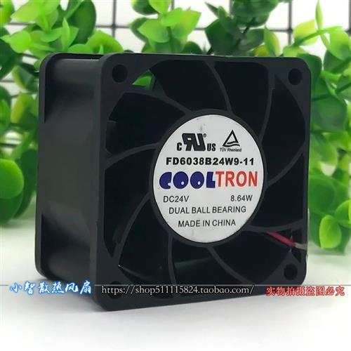 cooLTRON 正品风扇 FD6038B24W9-11 24V 8.64W 6038 8CM