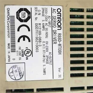 R88D 议价 WT08H伺服驱动器成色漂亮保修3个月