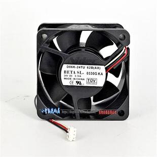 Nidec 6CM 6025 24V 机箱变频器静音散热风扇D06K-24TU 62B(AX)