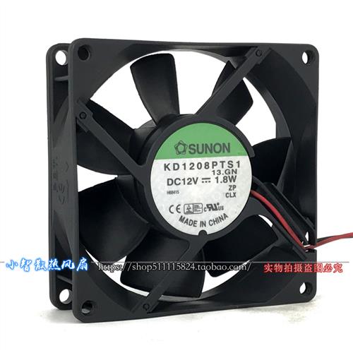 静音12V 1.8W 8厘米8025电源机箱散热小风扇KD1208PTS1