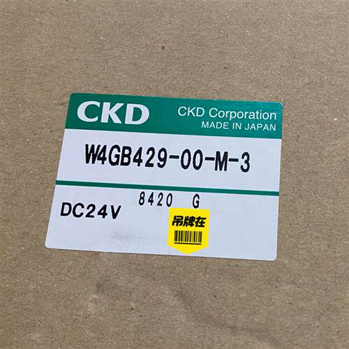 CKD电磁阀  W4GB429-00-M-3/DC24V