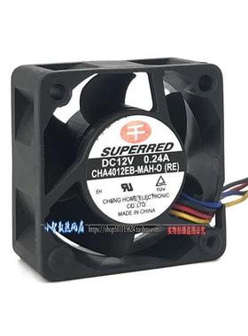 原装 CHA4012EB-MAH-O 12V 0.24A 4CM 4020 4线PWM温控速风扇