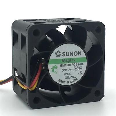 大风1U2U交换机箱4CM 散热风扇4028 GM1204PQB1-8A 12V 2.6W