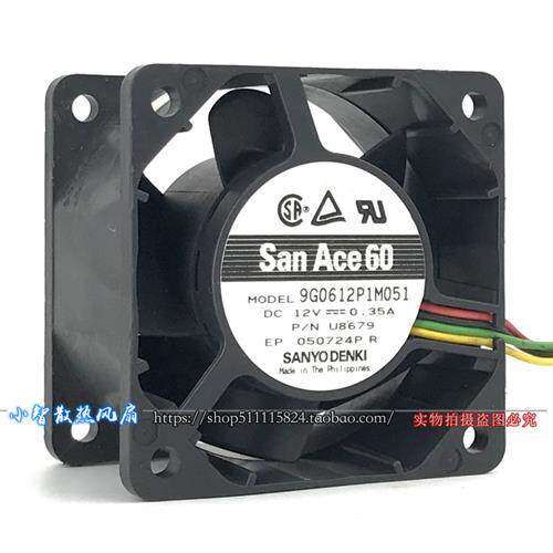 原装 9G0612P1M051 DC12V 0.35A 6038 6CM服务器暴力散热风扇