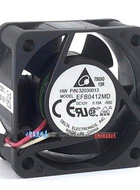 静音4020 EFB0412MD 12V 0.10A 4cm厘米滚珠交换机风扇40*40*20MM