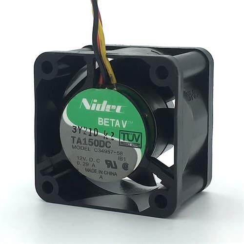 日本Nidec TA150DC C34957-58 12V 0.29A 4028 4cmIBM机箱3针风扇