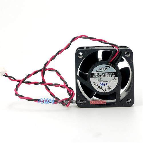 正品 4020 4厘米 AD0424HB-C50 24V/0.09A变频器静音散热风扇