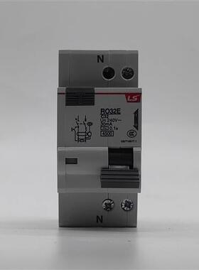 LS产电漏电小型断路器RO32E RO63C 1P+N 3P+N 2P 4P空气开关30mA