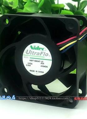 NIDEC 6CM 12V 0.94A 4线PWM暴力机箱散热风扇6025 H60T12BGA7-07