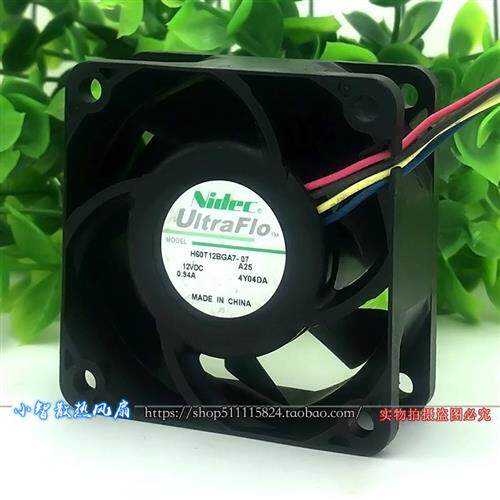NIDEC 6CM 12V 0.94A 4线PWM暴力机箱散热风扇6025 H60T12BGA7-07