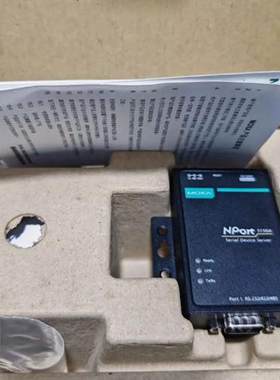 全新原装MOXA摩莎NPort5110A RS232/RS485/422串口设备联网服务器