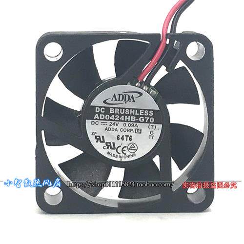全新  AD0424HB-G70 4010 24V 0.09A 4CM 双滚珠 变频器风扇