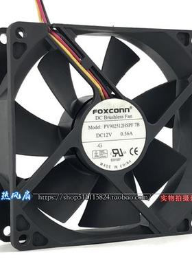 原装FOXCOON 9025 12V 0.36A 静音机箱散热风扇PV902512HSPF 7B