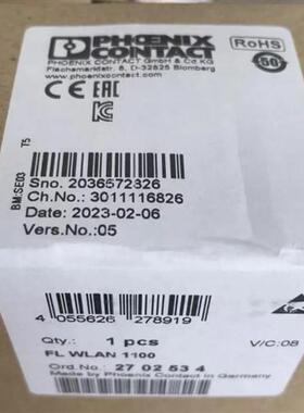PHOENIX无线模块 FL WLAN 1100 2702534 全新原装正品
