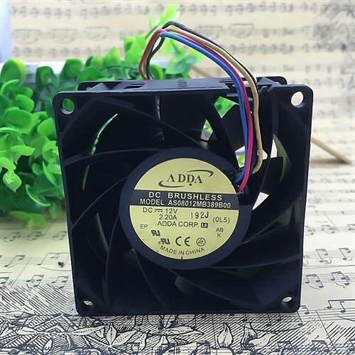 原装协禧 AS08012MB389B00 12V 2.20A 8cm**散热风扇四线8038