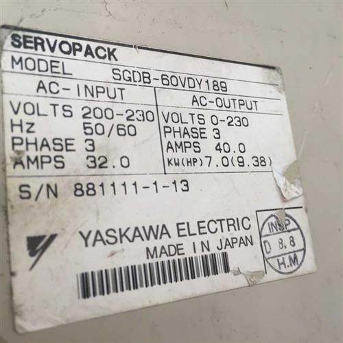 控制器SGDB-60VDY189(功能完好测试OK)拍前询价